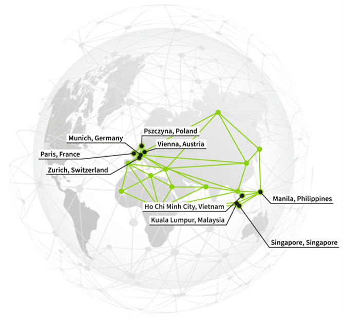 Wir begleiten Sie weltweit